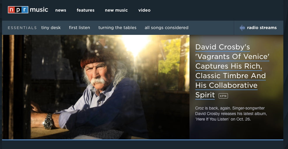 2nd track from 'Here if you Listen' premieres on NPR Music