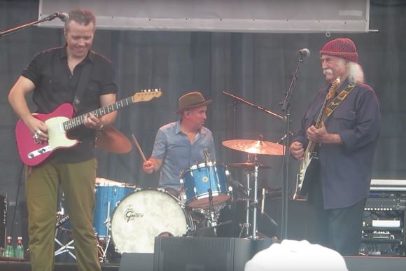 Croz joins Jason Isbell on stage at the Newport Folk Festival
