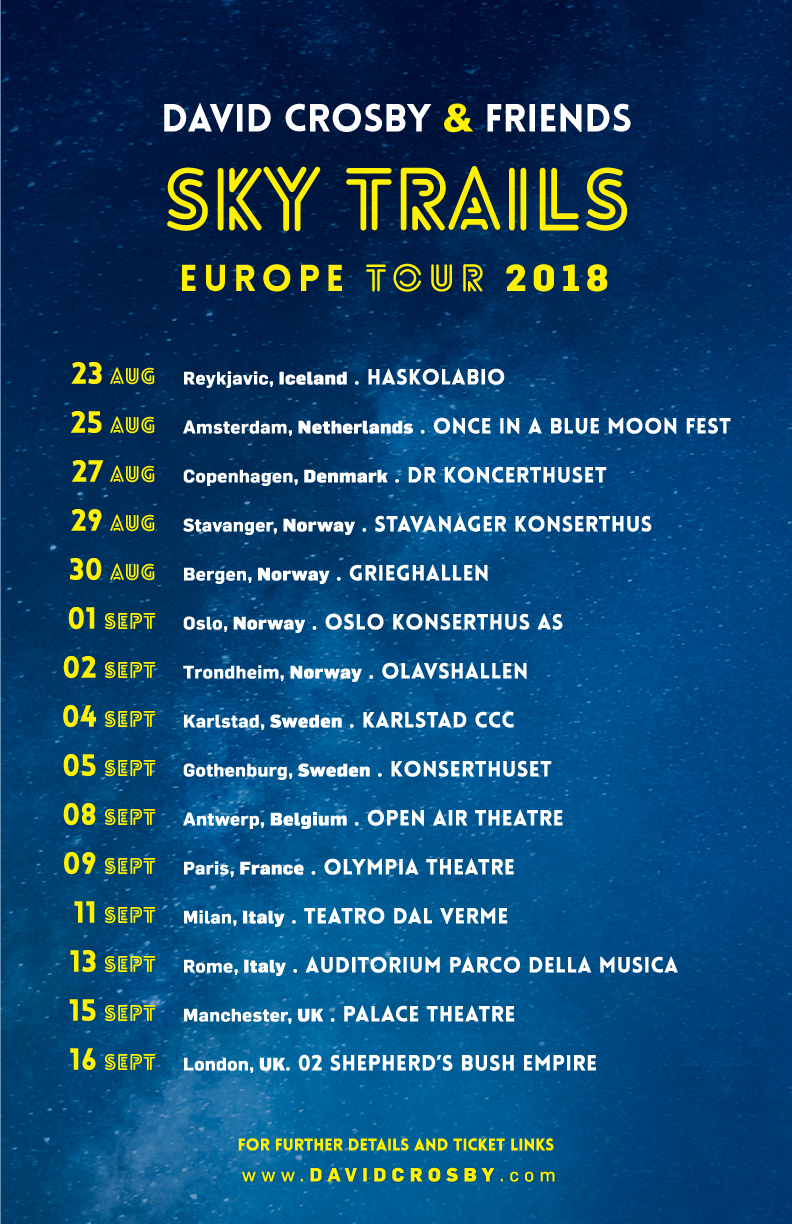 EU Dates added to the Sky Trails Tour 2018.